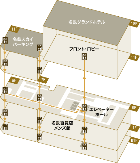 アクセス 駐車場 名鉄グランドホテル 公式 名古屋駅と地下直結