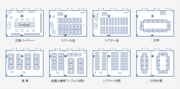 宴会場レイアウト例